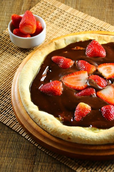 Pizza Fragola Al Cioccolato